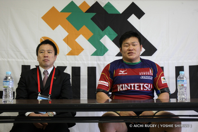 近鉄ライナーズの試合後会見